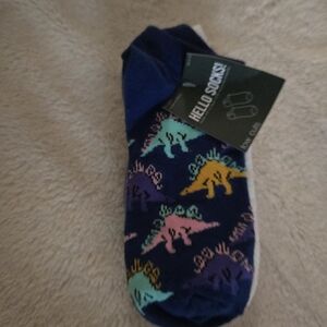 Dinosaur Print Ankle Socks